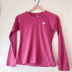 The North Face Pink Long Sleeve Sports Tee Size:XS